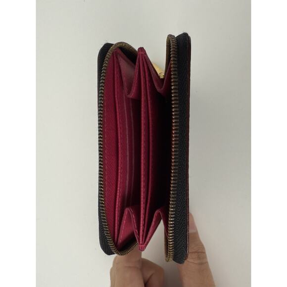 Louis Vuitton Multicolor Zippy Coin Purse Wallet Black with Gold Hardware - Picture 9 of 11